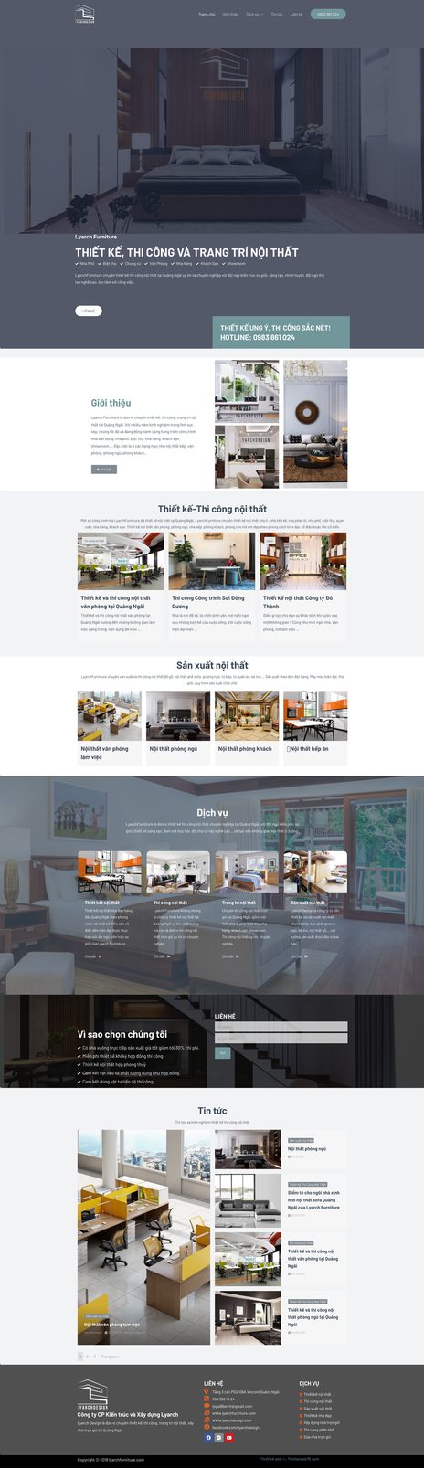 thiết kế web giới thiệu