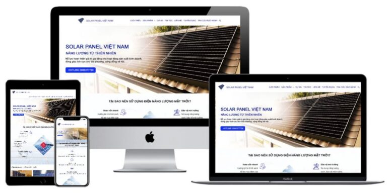 thiết kế web điện mặt trời thiết kế web điện mặt trời